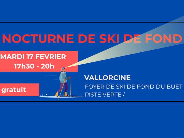 Ski de fond en nocturne Vallorcine