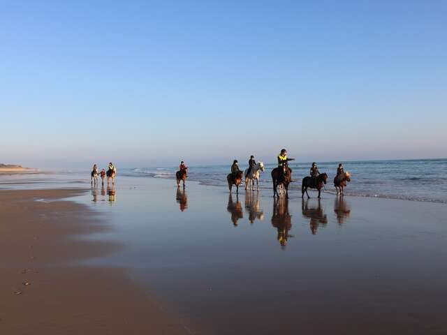 Horse riding at the Moulin Moreau stables