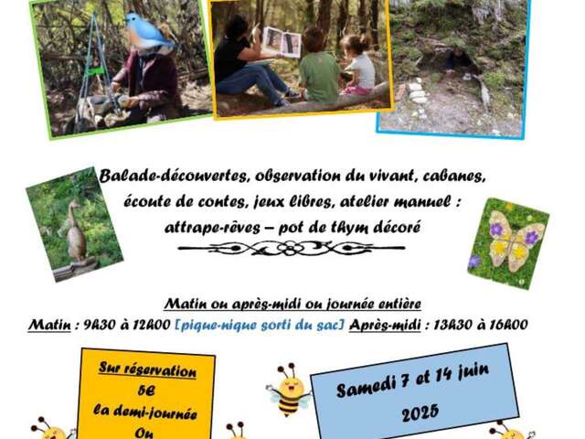 Atelier Forêt pour enfants à la Ferme de Constant