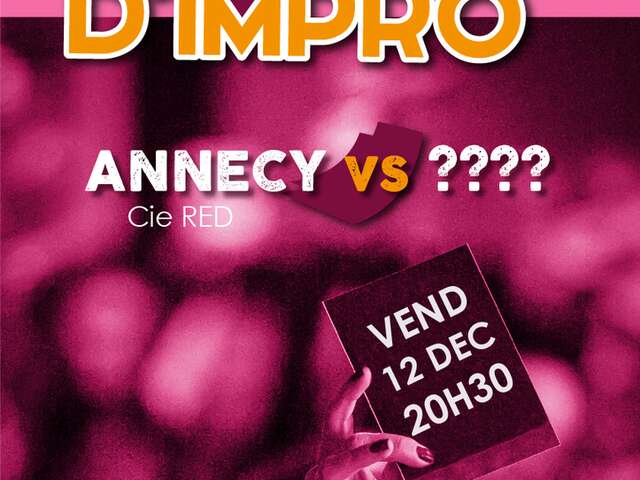 Match d'impro Gla Gla de décembre avec la Cie Red