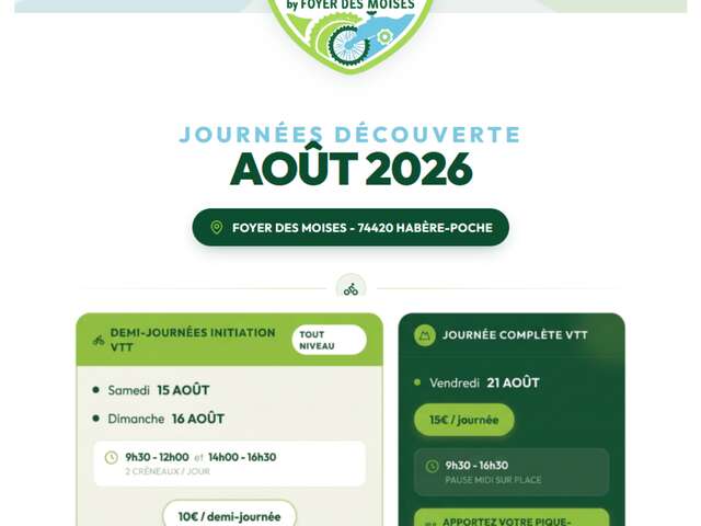 Demi-journées initiation VTT