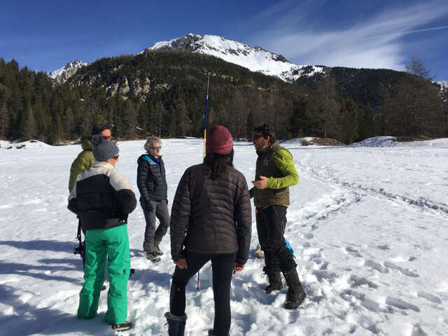 Atelier itinérant "faire sa trace, partager l'espace" à Molines-en-Queyras