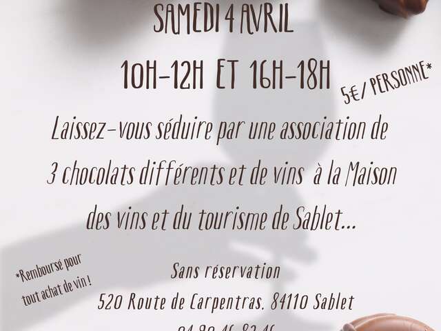 Wine and chocolate discovery workshop