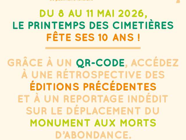 Le Printemps des Cimetières is celebrating its 10th anniversary!