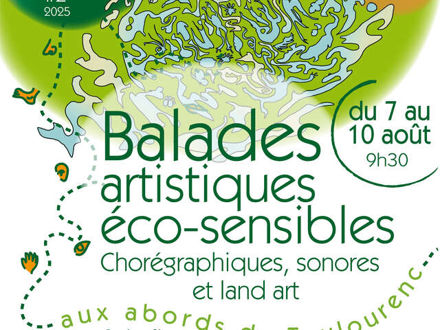 Art walks on the banks of the Toulourenc river