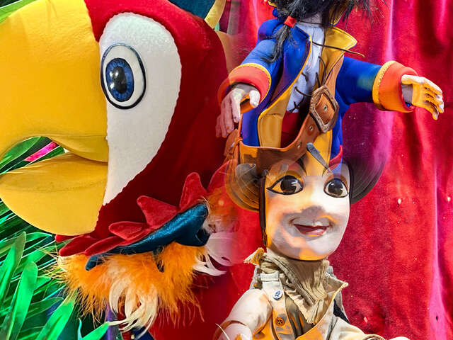 Guignol Rhône Alpes et Rio le majestueux perroquet