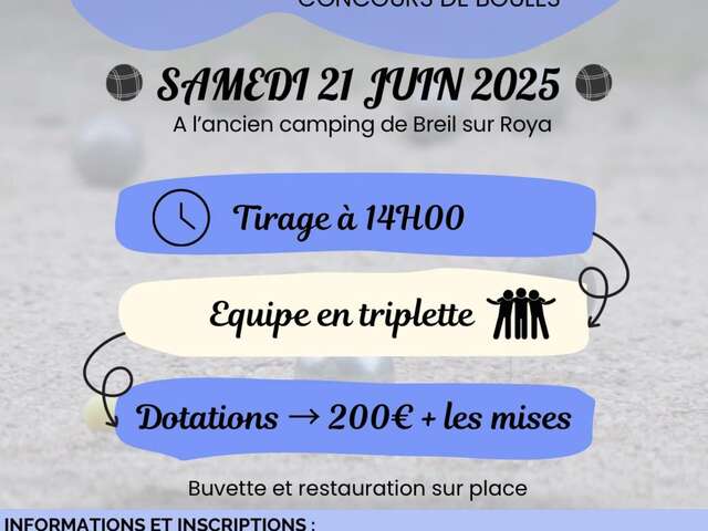 Concours de boules du Pertus