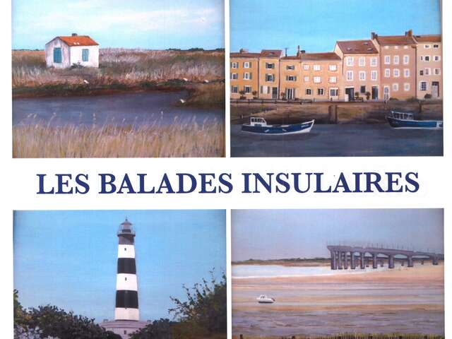 Balades Insulaires exhibition - Abstract works and coastal paintings