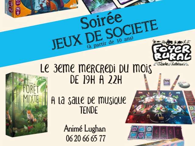 Soirées Jeux de société - Foyer Rural