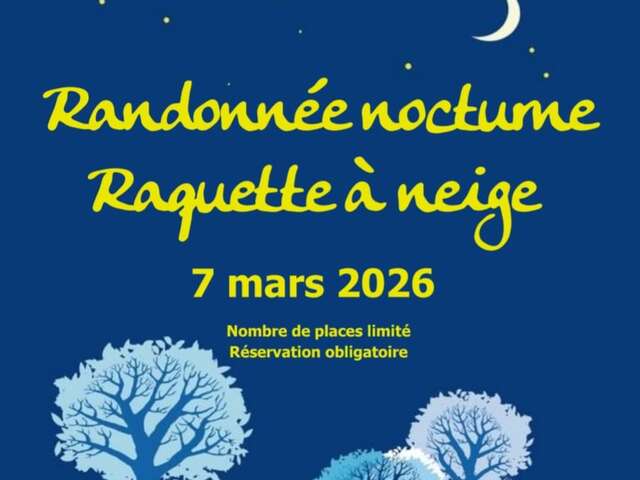Randonnée nocturne en raquettes à Lachat