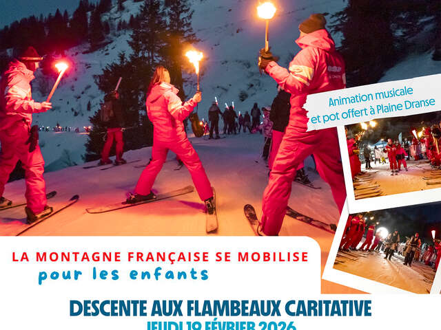 Descente aux flambeaux caritative - Les P'tits Flambeaux