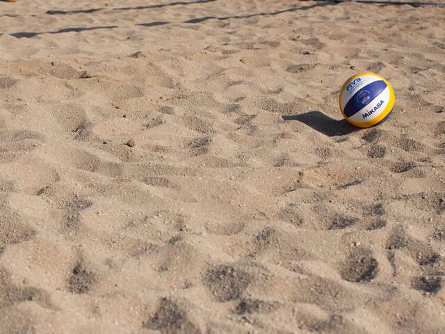 Beach volley-ball court