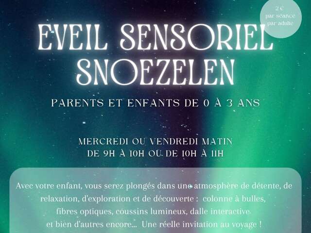Éveil sensoriel snoezelen parents-enfants