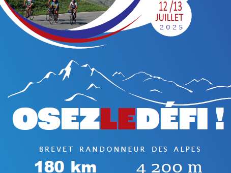 Brevet de Randonneur des Alpes BRA 2025