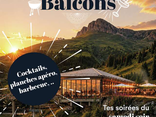 Die Open-Air-Tanzlokale auf den Balkonen