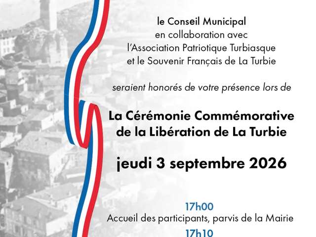 Cerimonia commemorativa della Liberazione di La Turbie