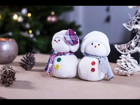 Atelier créatif : fabrication de bonhomme de neige en chaussette