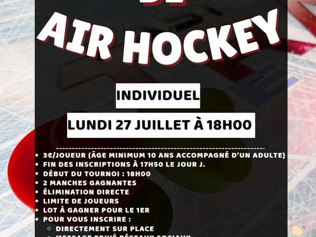Tournoi de Air Hockey au Hangar Games