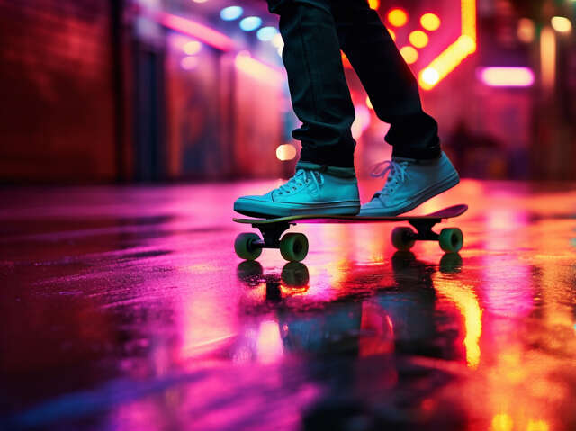 Soirée Fluo/Roller année 70/80