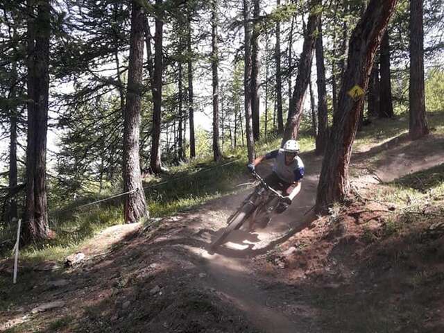 Itinéraire bike park piste bleue "La Peymian"