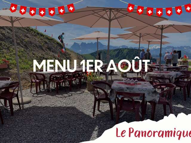 Menu du 1er août au Panoramique