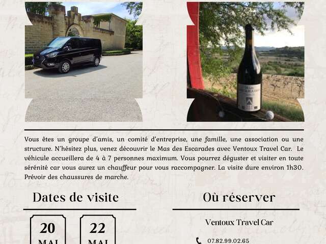 Découverte du domaine viticole Mas des Escarades avec Ventoux Travel Car