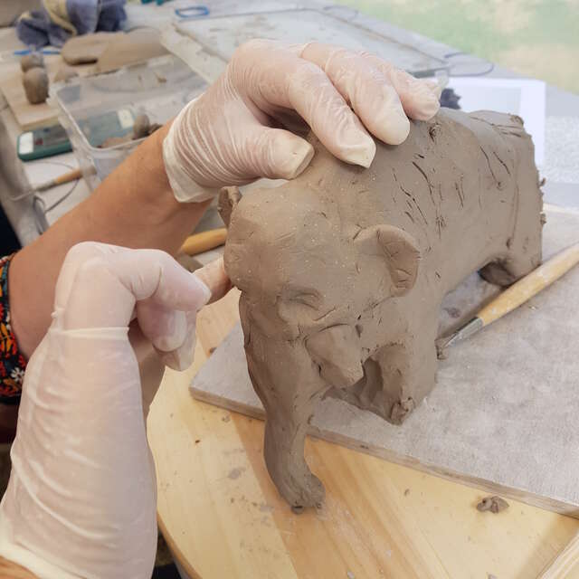 Démonstration de modelage sculpture