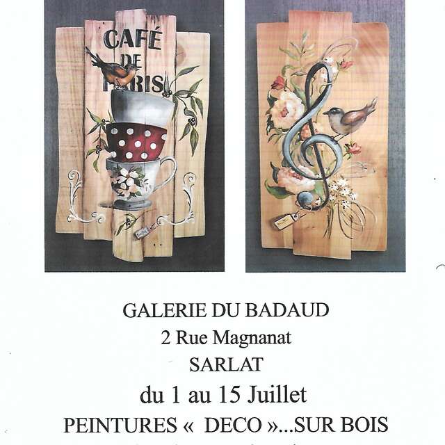 Exposition Peinture "déco" sur bois