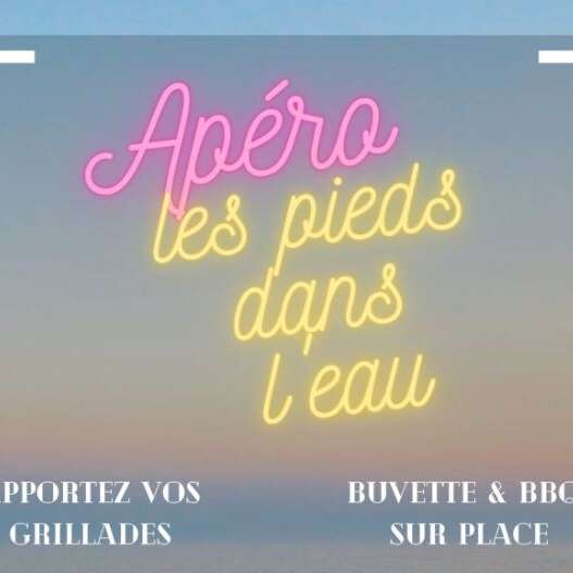 Apéro les pieds dans l'eau