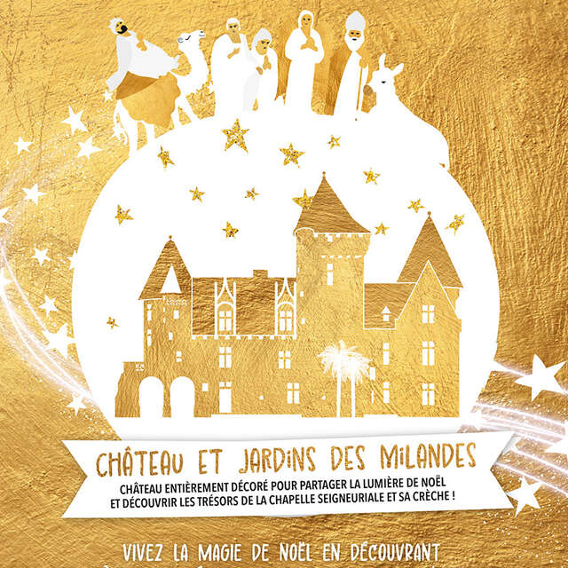 Crèche de Noël au Château des Milandes