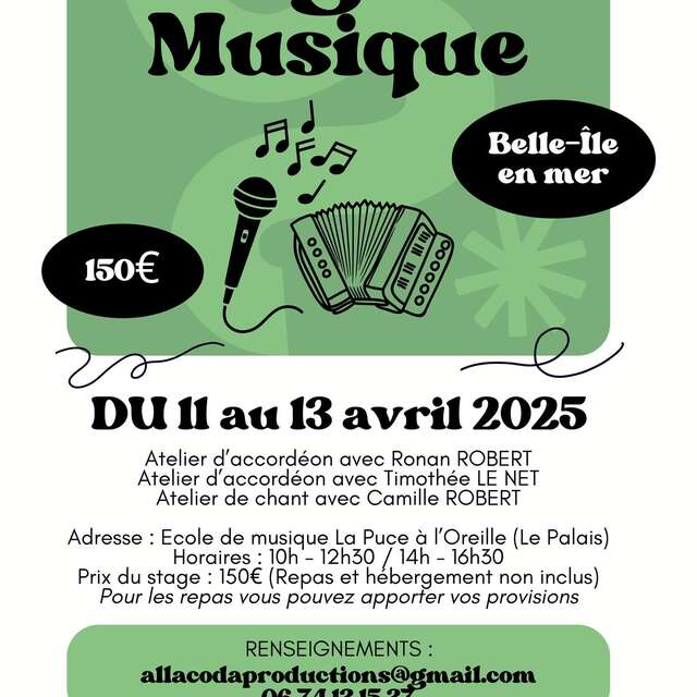 Stage de musique