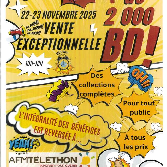 VENTE EXCEPTIONNELLE DE BANDES DESSINEES