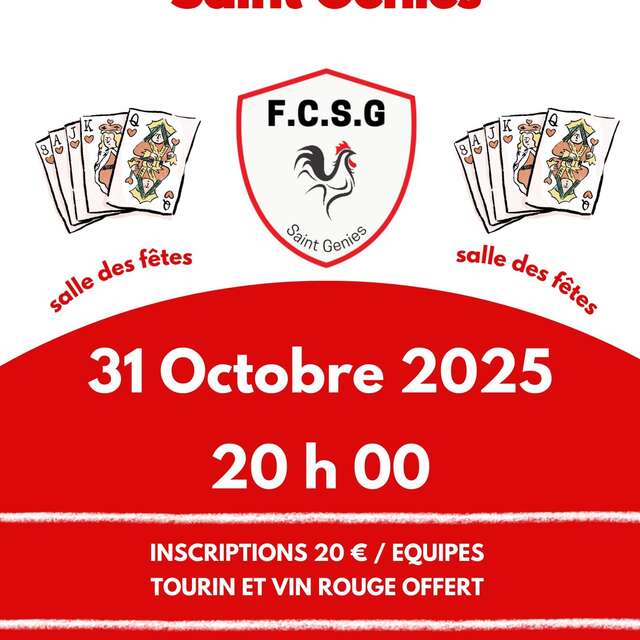 Concours de belote à Saint Geniès