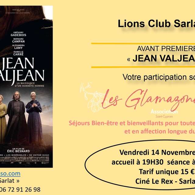 Avant première : " Jean Valjean "