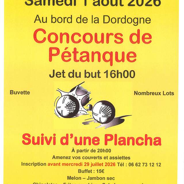 CONCOURS DE PETANQUE A CAZOULES