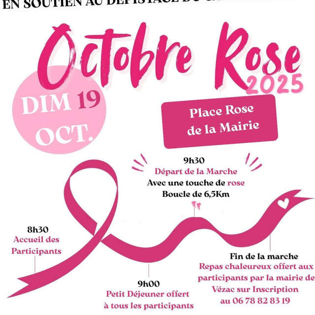 Marche dans le cadre d'Octobre Rose