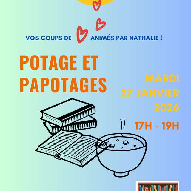 Club de lecture Potage et Papotages - Médiathèque Carsac-Aillac