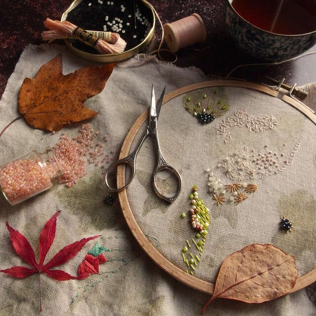 Stage : Broderie Végétale avec Coline Bavois