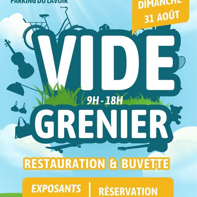 Vide grenier au parking du lavoir de Saint Geniès