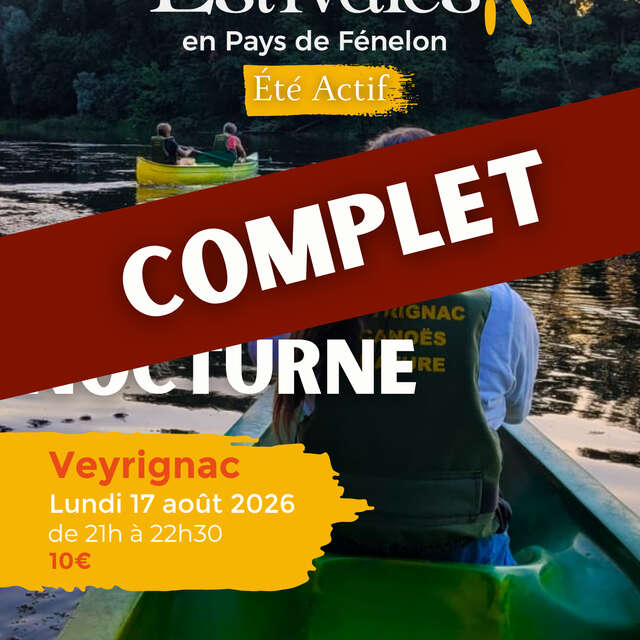 ÉTÉ ACTIF : Canoë Nocturne à Veyrignac [COMPLET]