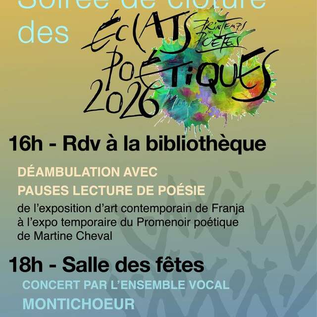 Soirée de clôture des Eclats Poétiques 2026