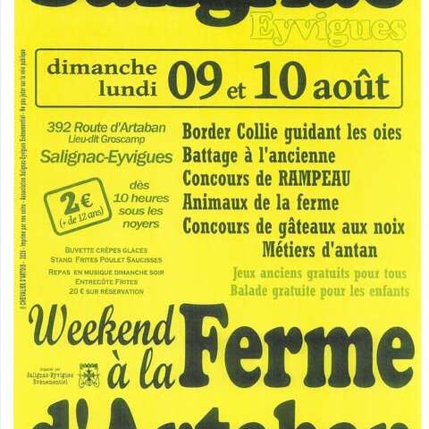 WEEK-END A LA FERME D'ARTABAN
