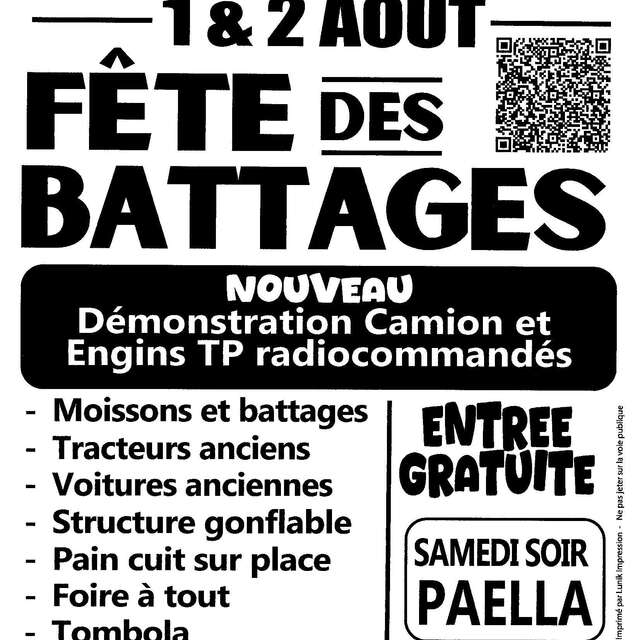 Fête des battages à Saint Crépin et Carlucet/Salignac