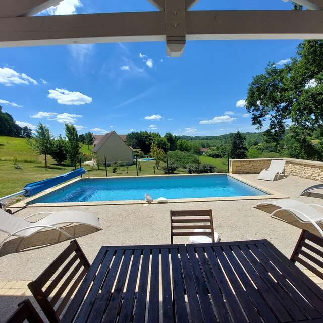 La Maison Odile à Sarlat avec piscine chauffée