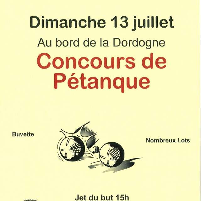 Concours de Pétanque à Cazoulès