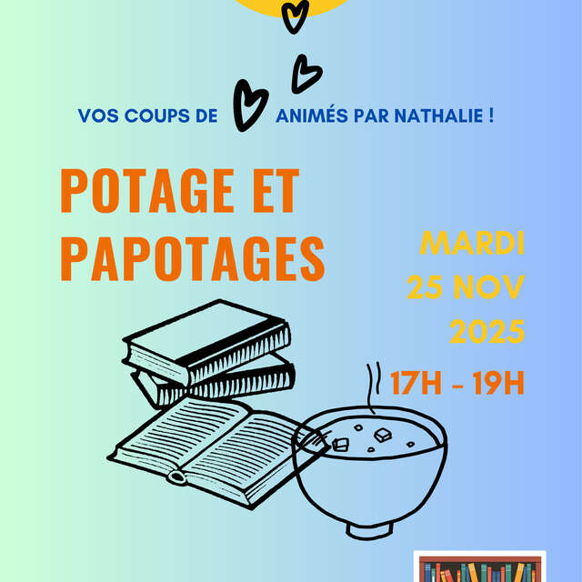 Club de lecture Potage et Papotages - Médiathèque Carsac-Aillac