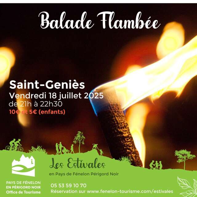 LES ESTIVALES : Balade Flambée à Saint-Geniès