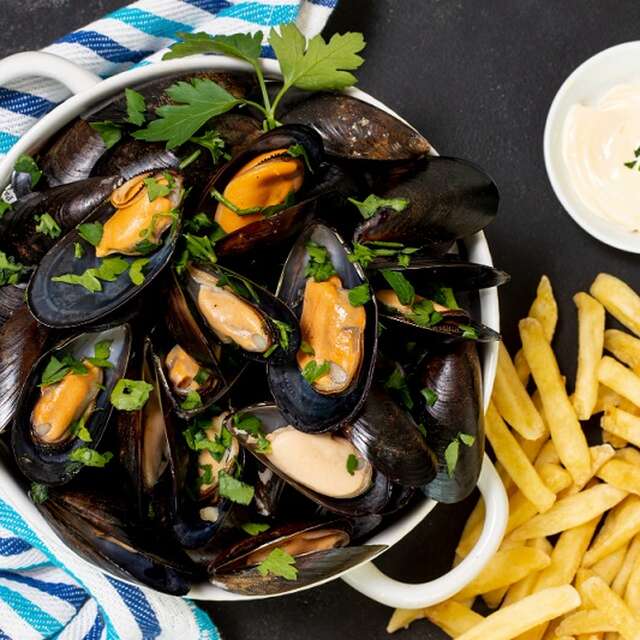 Repas Moules-Frites