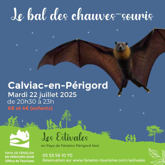 Les Estivales : Bal des chauves-souris à Calviac-en-Périgord