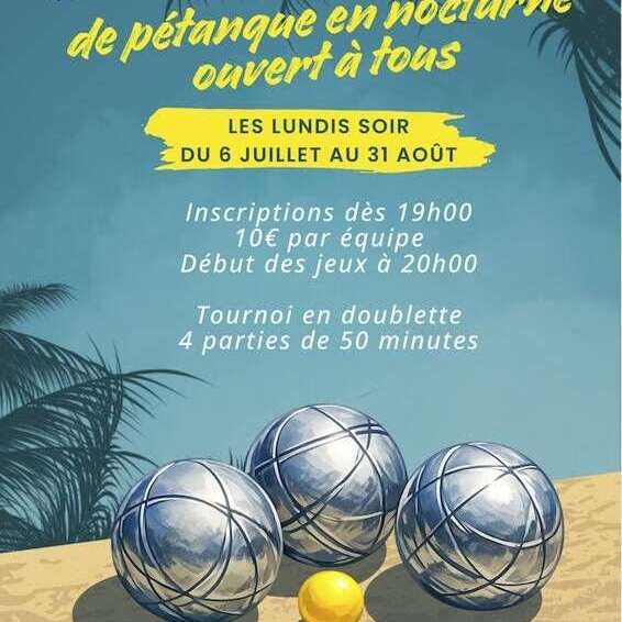 Concours de pétanque nocturne